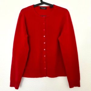 Stunning red cashmere cardigan